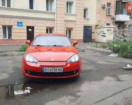 Красный Хендай Тибурон, объемом двигателя 2 л и пробегом 109 тыс. км за 5200 $, фото 1 на Automoto.ua