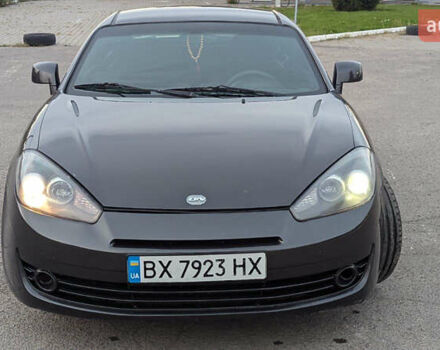 Серый Хендай Тибурон, объемом двигателя 2 л и пробегом 101 тыс. км за 7500 $, фото 4 на Automoto.ua