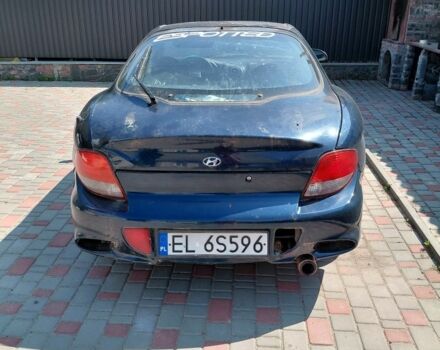 Синий Хендай Тибурон, объемом двигателя 1.6 л и пробегом 232 тыс. км за 650 $, фото 3 на Automoto.ua