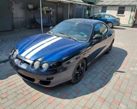 Синий Хендай Тибурон, объемом двигателя 1.6 л и пробегом 232 тыс. км за 650 $, фото 1 на Automoto.ua