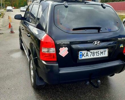 Черный Хендай Туксон, объемом двигателя 2 л и пробегом 240 тыс. км за 7500 $, фото 2 на Automoto.ua