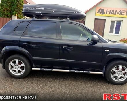 Черный Хендай Туксон, объемом двигателя 2 л и пробегом 240 тыс. км за 7500 $, фото 3 на Automoto.ua