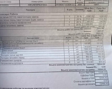 Чорний Хендай Туксон, об'ємом двигуна 2 л та пробігом 160 тис. км за 8800 $, фото 25 на Automoto.ua