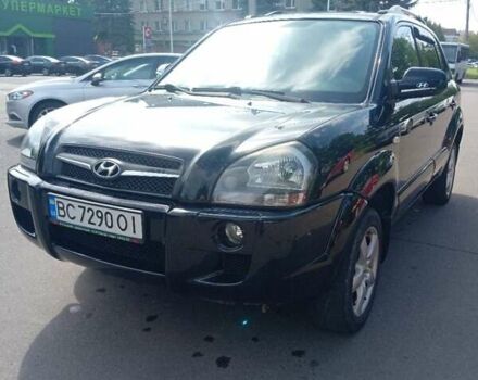 Черный Хендай Туксон, объемом двигателя 1.98 л и пробегом 195 тыс. км за 6981 $, фото 3 на Automoto.ua