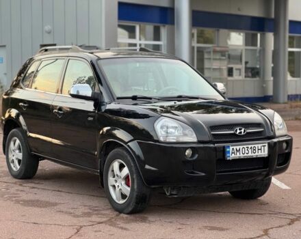 Черный Хендай Туксон, объемом двигателя 2 л и пробегом 353 тыс. км за 6800 $, фото 5 на Automoto.ua