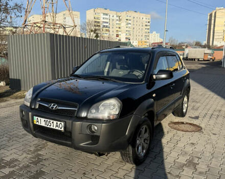 Черный Хендай Туксон, объемом двигателя 1.98 л и пробегом 220 тыс. км за 7500 $, фото 17 на Automoto.ua