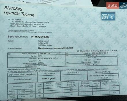 Черный Хендай Туксон, объемом двигателя 1.98 л и пробегом 116 тыс. км за 9599 $, фото 82 на Automoto.ua