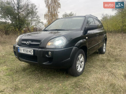 Хендай Туксон 2008 в Лубнах на Automoto.ua Черный Хендай Туксон, объемом двигателя 1.98 л и пробегом 235 тыс. км за 6999 $, фото 1 на Automoto.ua