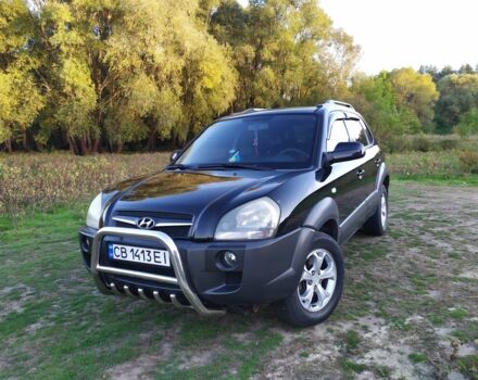 Черный Хендай Туксон, объемом двигателя 2 л и пробегом 162 тыс. км за 8500 $, фото 1 на Automoto.ua