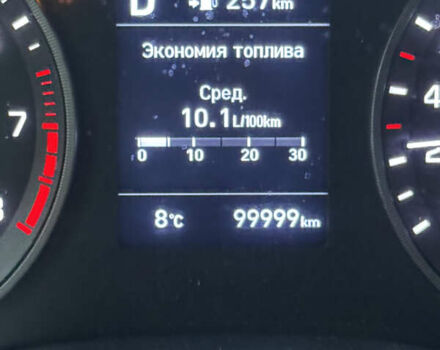 Коричневый Хендай Туксон, объемом двигателя 2 л и пробегом 99 тыс. км за 21000 $, фото 4 на Automoto.ua