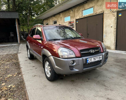 Красный Хендай Туксон, объемом двигателя 1.99 л и пробегом 145 тыс. км за 7999 $, фото 5 на Automoto.ua