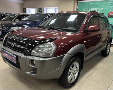 Красный Хендай Туксон, объемом двигателя 2 л и пробегом 184 тыс. км за 8000 $, фото 1 на Automoto.ua