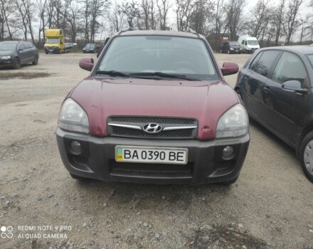 Красный Хендай Туксон, объемом двигателя 2 л и пробегом 207 тыс. км за 8479 $, фото 1 на Automoto.ua