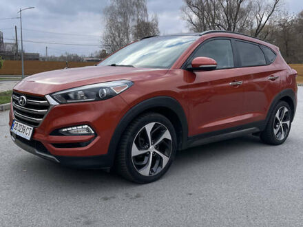 Красный Хендай Туксон, объемом двигателя 1.59 л и пробегом 123 тыс. км за 14600 $, фото 1 на Automoto.ua