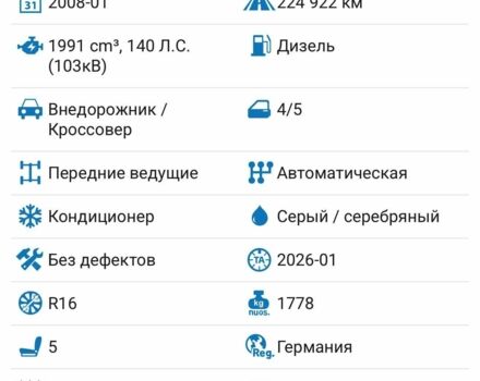 Серый Хендай Туксон, объемом двигателя 2 л и пробегом 230 тыс. км за 5500 $, фото 1 на Automoto.ua