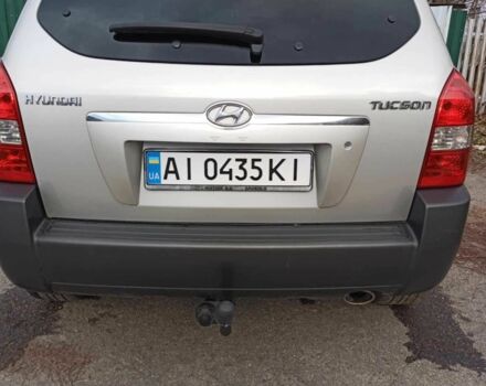 Хендай Туксон 2007 в Белой Церкве на Automoto.ua Серый Хендай Туксон, объемом двигателя 2 л и пробегом 204 тыс. км за 7550 $, фото 1 на Automoto.ua