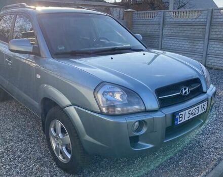Серый Хендай Туксон, объемом двигателя 1.98 л и пробегом 220 тыс. км за 8500 $, фото 1 на Automoto.ua