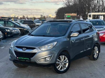 Серый Хендай Туксон, объемом двигателя 2.4 л и пробегом 150 тыс. км за 12990 $, фото 1 на Automoto.ua