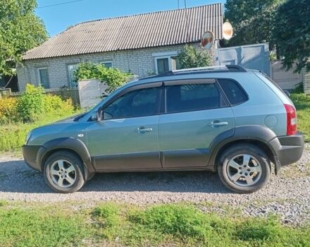 Синий Хендай Туксон, объемом двигателя 2 л и пробегом 266 тыс. км за 7000 $, фото 1 на Automoto.ua