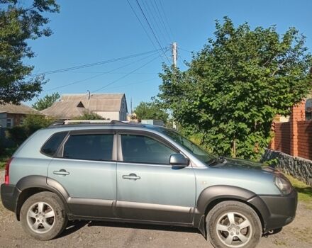 Синий Хендай Туксон, объемом двигателя 2 л и пробегом 266 тыс. км за 7000 $, фото 3 на Automoto.ua