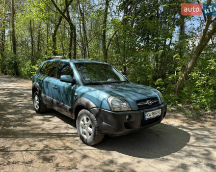 Синий Хендай Туксон, объемом двигателя 1.99 л и пробегом 272 тыс. км за 6500 $, фото 1 на Automoto.ua