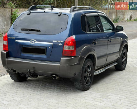Синий Хендай Туксон, объемом двигателя 2.66 л и пробегом 320 тыс. км за 6300 $, фото 4 на Automoto.ua