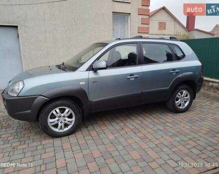 Синий Хендай Туксон, объемом двигателя 2 л и пробегом 213 тыс. км за 8900 $, фото 1 на Automoto.ua