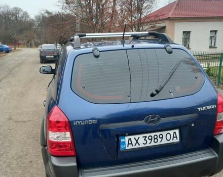 Синий Хендай Туксон, объемом двигателя 2 л и пробегом 170 тыс. км за 8500 $, фото 3 на Automoto.ua