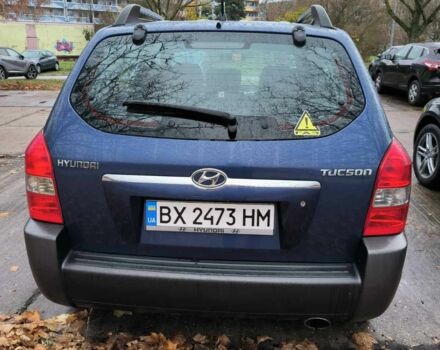 Синий Хендай Туксон, объемом двигателя 2 л и пробегом 156 тыс. км за 6850 $, фото 4 на Automoto.ua