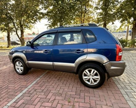 Синий Хендай Туксон, объемом двигателя 2 л и пробегом 168 тыс. км за 7500 $, фото 3 на Automoto.ua