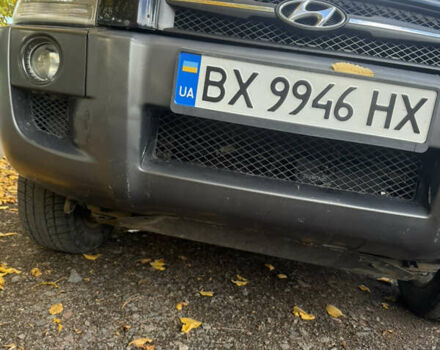 Синий Хендай Туксон, объемом двигателя 1.98 л и пробегом 200 тыс. км за 7700 $, фото 3 на Automoto.ua