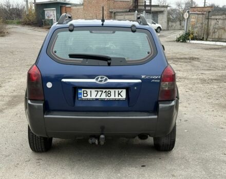 Синий Хендай Туксон, объемом двигателя 2 л и пробегом 279 тыс. км за 6280 $, фото 5 на Automoto.ua