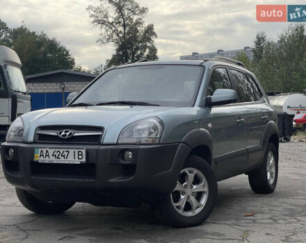 Синий Хендай Туксон, объемом двигателя 2.7 л и пробегом 220 тыс. км за 7900 $, фото 1 на Automoto.ua