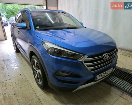 Синий Хендай Туксон, объемом двигателя 1.59 л и пробегом 125 тыс. км за 14800 $, фото 1 на Automoto.ua