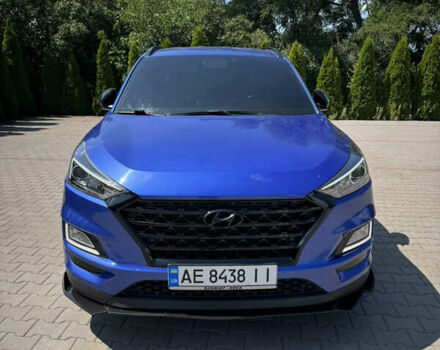 Синий Хендай Туксон, объемом двигателя 2 л и пробегом 157 тыс. км за 21700 $, фото 1 на Automoto.ua