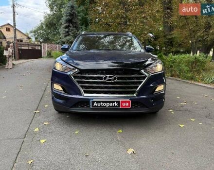 Синий Хендай Туксон, объемом двигателя 2 л и пробегом 48 тыс. км за 22790 $, фото 3 на Automoto.ua