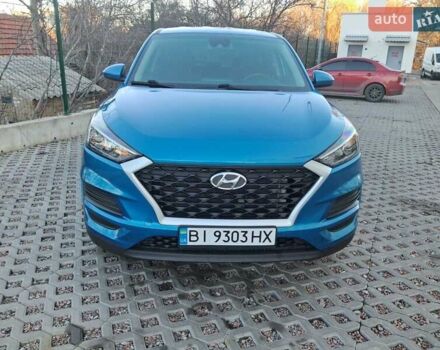Синий Хендай Туксон, объемом двигателя 2 л и пробегом 53 тыс. км за 17500 $, фото 4 на Automoto.ua