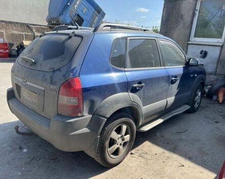 Синий Хендай Туксон, объемом двигателя 2 л и пробегом 200 тыс. км за 4000 $, фото 1 на Automoto.ua