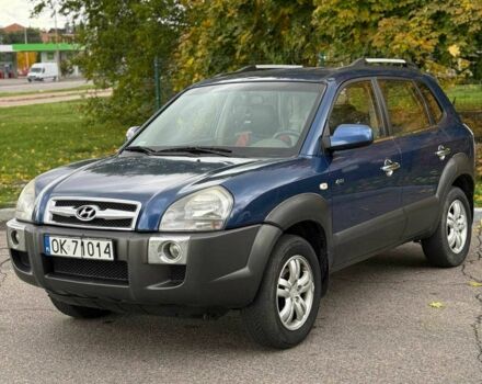 Синий Хендай Туксон, объемом двигателя 2 л и пробегом 262 тыс. км за 4450 $, фото 1 на Automoto.ua