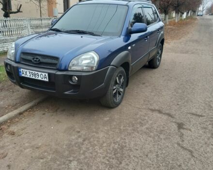 Синий Хендай Туксон, объемом двигателя 2 л и пробегом 170 тыс. км за 8500 $, фото 1 на Automoto.ua