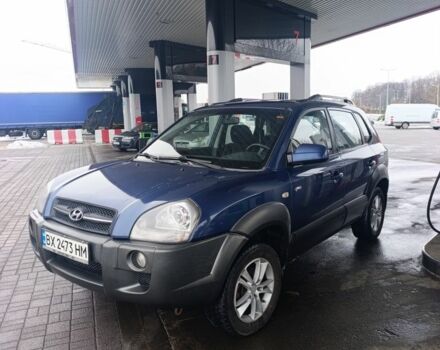 Синий Хендай Туксон, объемом двигателя 2 л и пробегом 156 тыс. км за 6850 $, фото 1 на Automoto.ua