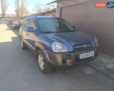 Синий Хендай Туксон, объемом двигателя 1.98 л и пробегом 306 тыс. км за 7200 $, фото 1 на Automoto.ua