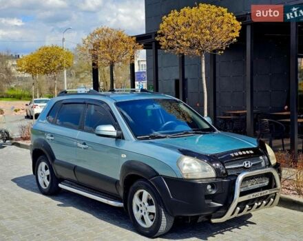 Синий Хендай Туксон, объемом двигателя 2 л и пробегом 230 тыс. км за 7800 $, фото 1 на Automoto.ua