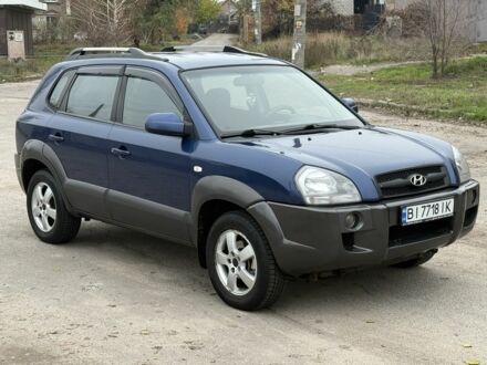Синий Хендай Туксон, объемом двигателя 2 л и пробегом 279 тыс. км за 6280 $, фото 1 на Automoto.ua