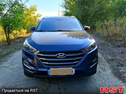 Хендай Туксон 2017 в Киеве на Automoto.ua Синий Хендай Туксон, объемом двигателя 2 л и пробегом 162 тыс. км за 18000 $, фото 1 на Automoto.ua