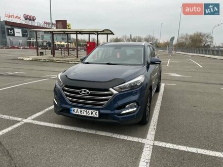 Синий Хендай Туксон, объемом двигателя 2 л и пробегом 185 тыс. км за 17000 $, фото 1 на Automoto.ua