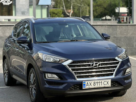 Синий Хендай Туксон, объемом двигателя 2 л и пробегом 175 тыс. км за 18500 $, фото 1 на Automoto.ua