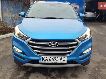 Синий Хендай Туксон, объемом двигателя 2.36 л и пробегом 63 тыс. км за 21500 $, фото 1 на Automoto.ua