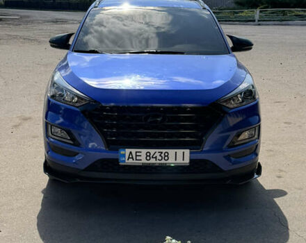 Синий Хендай Туксон, объемом двигателя 2 л и пробегом 157 тыс. км за 21700 $, фото 1 на Automoto.ua