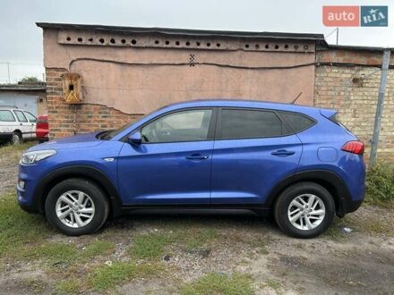 Синий Хендай Туксон, объемом двигателя 2 л и пробегом 123 тыс. км за 18900 $, фото 1 на Automoto.ua